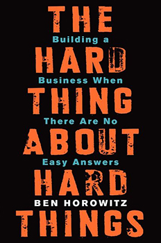 Capa do livro The Hard Thing about Hard Things